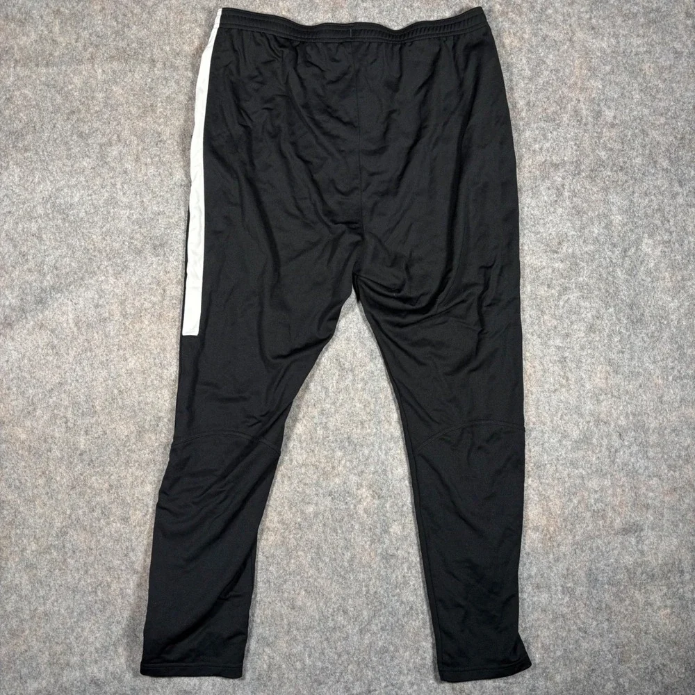 Nike Academy Dri-FIT Mens XXL Soccer Football Training Pants  Black White Stripe